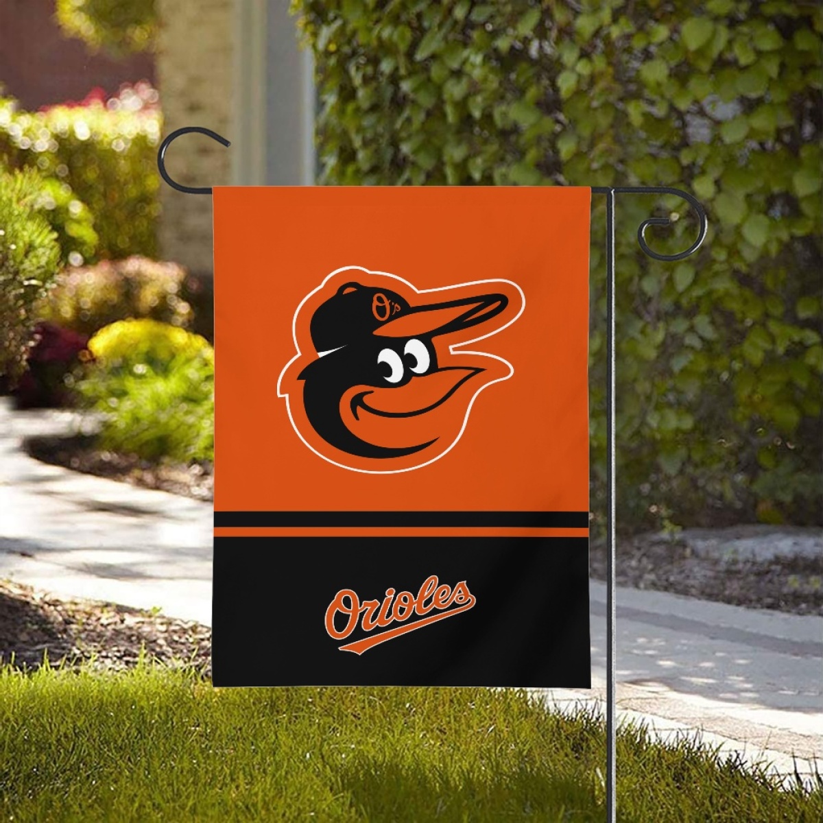 Baltimore Orioles Double-Sided Garden Flag 001 (Pls check description for details)